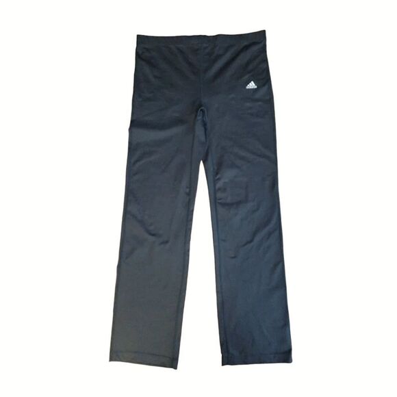 VTG Y2K Adidas Black High Rise Straight Leg Workout Leggings Pants XL - Picture 5 of 14